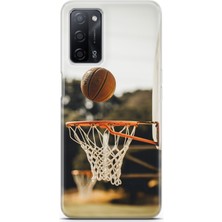 Uvilda Oppo A55 5g Kılıf Uv Baskılı Abxbi 9 Kapak Basket Top