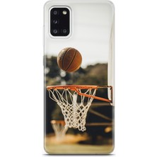 Uvilda Samsung Galaxy A31 Kılıf Uv Baskılı Abxbi 9 Darbe Emici Basket Top