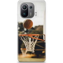 Uvilda Xiaomi Mi 11 Pro Kılıf Uv Baskılı Abxbi 9 Arka Kapak Basket Top