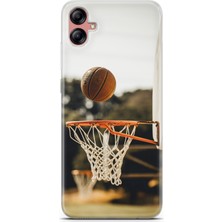 Uvilda Samsung Galaxy A04E Kılıf Uv Baskılı Abxbi 9 Darbe Emici Basket Top