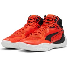 Puma Playmaker Pro Mid 37790212 Basketbol Ayakkabısı Kırmızı Unisex Güçlü ve Şık Tasarım
