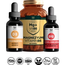 Tbt Magnezyum Bisglisinat/malat/sitrat + Vitamin B6 - Vitamin D3 - Vitamin B12