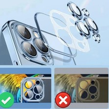 Dexmon iPhone 14 Pro Kılıf 3D Kamera ve Lens Mercek Korumalı Ultra Lüks Razer Plating Case