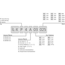 İLX İL-XP4-A04-032-BX 4 Faz 32 Amper 4X32 Aç-Kapa Kutulu Pako Şalter