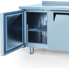 Galleyz Tezgah Tip Buzdolabı - 2 Kapılı - Sağ Evye & Motor - 150X70X85 cm