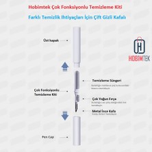 Hobimtek H-209 Kulaklık Temizleme Kiti Bluetooth Kulaklık Telefon Tablet Elektronik Eşya Temizleme Kalemi Yumuşak Fırça