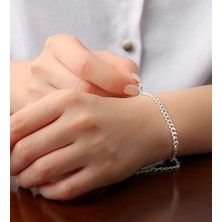 Şimal 925 Ayar Gümüş Gurmet Zincir Bileklik