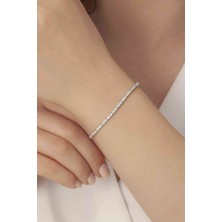 Şimal 925 Ayar Gümüş Rodyum Kaplama Su Yolu Bileklik