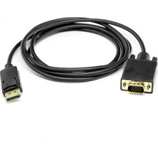 Blue Wings 1.5 Metre Display Port To VGA Kablo Display VGA Dp To VGA 1.5m Displayport Erkek VGA Erkek Kablo