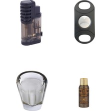 Cohiba Puro Starter Kit, Çakmak Kesici Kllük ve Bütan Gaz