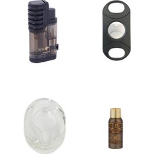 Cohiba Puro Starter Kit, Çakmak Kesici Kllük ve Bütan Gaz