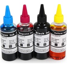 Eko Kartuş Epson L130 Uyumlu Gıda Mürekkebi 4X100 ml