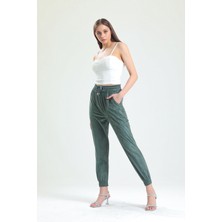 Sense Beli ve Paçaları Lastikli Süet Pantolon | PNT33895