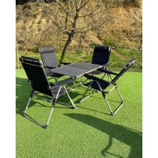 Nurgaz Xxl Masa + 4 Lüx Sandalye Set