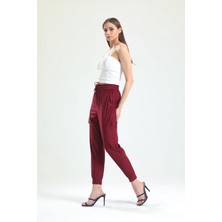 Sense Beli ve Paçaları Lastikli Süet Pantolon | PNT33895