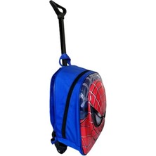 Dzc Kuzenler Avm Anaokulu Kreş Çocuk Valiz Okul Sırt Çantası Spiderman Örümcek Çekçekli Tekerlekli