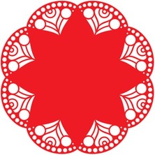 Artikel Kırmızı Keçe Amerikan Servisi, Supla 2'li Servis Takım -438