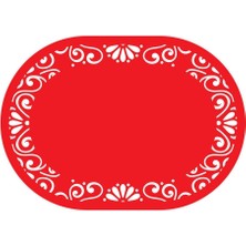 Artikel Kırmızı Keçe Amerikan Servisi, Supla 2'li Servis Takım -451