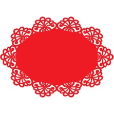 Artikel Kırmızı Keçe Amerikan Servisi, Supla 2'li Servis Takım -446