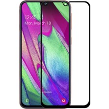 Forzacase Samsung Galaxy A40 ile Uyumlu Çerçeveli Tam Kaplayan Temperli Ekran Koruyucu - FC003