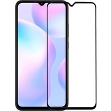 Forzacase Xiaomi Redmi 9 / 9A ile Uyumlu Çerçeveli Tam Kaplayan Temperli Ekran Koruyucu - FC003