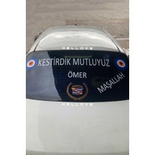 Hellove Sünnet Arabası Yazısı Süsleme Komik Yazı Nazar Boncuklu Maşallah Isim ve Yazılı Özel Etiket