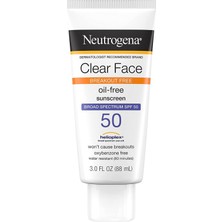 Neutrogena Clear Face SPF50 Yüz Için Yağsız Güneş Kremi 88ML