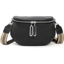 Qisem Hakiki Deri Kadın Çapraz Askılı Askılı Çanta - Dana Omuz Messenger (Yurt Dışından)