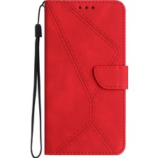 Zsunsky Shop Realme 10 4g Için Dikişli Kabartmalı Deri Kılıf (Yurt Dışından)