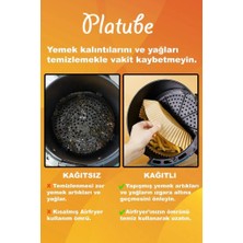 Platube Pisirme Kagidi 50 Adet Airfryer Xxl Xl Yagli Kagit Xiaomi Philips Tüm Markalara Uyumlu Yuvarlak