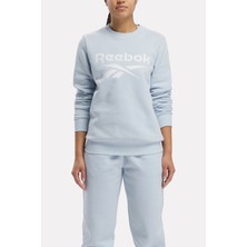 Reebok Id Bıg Logo Fleece Mavi Kadın Sweatshirt