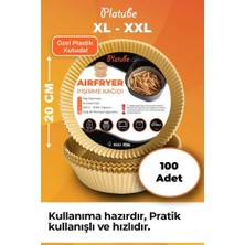 Platube Pişirme Kağıdı 100 Adet Airfryer Xxl Xl Yagli Kagit Xiaomi Philips Tüm Markalara Uyumlu Yuvarlak