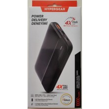 Hypergear 10.000 Mah 20W Usb-C Pd + 18W USB Hızlı Şarj Siyah Powerbank