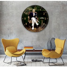 Emya Home Atatürk Cam Saat - 60 cm