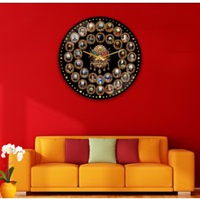Emya Home Osmanlı Padişahları Cam Saat - 60 cm