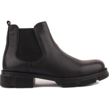 Saillaker’s Sail Lakers - Siyah Deri Erkek Chelsea Bot