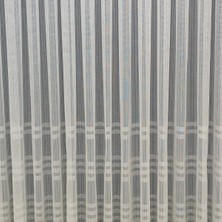 Tül Shop Tül Perde Ağır Gramajlı Sıra Bantlı Sade Kullanışlı  Tül Perde 1x3 Sık Pileli Tül Perde