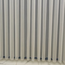 Tül Shop Tül Perde Vokko Zemin Sade Düz Etek Ağırlıklı Ütü Istemez Yeni Sezon Tül Perde 1x2 Seyrek Pileli Tül Perde