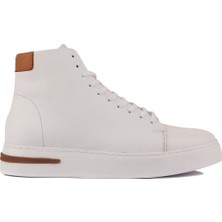 Saillaker’s Sail Lakers - Beyaz Deri Bağcıklı Erkek Sneaker