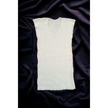 Salar Erkek Askılı Içlik Fanila Yün ve Akrilik Karışımı Krem