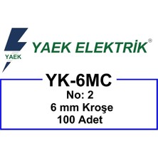 Yaek Elektrik Çivili Kroşe Ø6mm -500 Adet