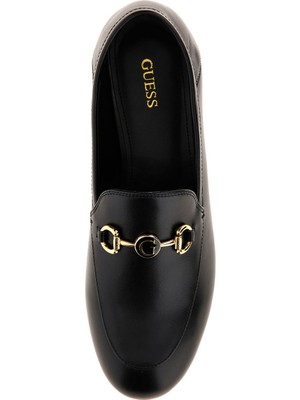 Guess Deri Siyah Kadın Loafer FL7MTYLEA14