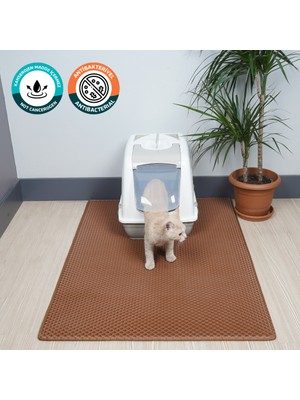 Eva Türkiye (75X110 CM) Kedi Tuvalet Önü Paspası Kedi Kumu Paspası Kedi Matı