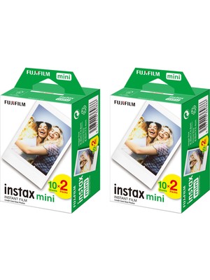 Fujifilm Instax Mini 20'li Film 2'li Set 40 Adet POZZ-FOTSN00005-22 Hızlı Çekim Fotoğraf Filmi