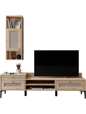 Venatto Trio Wood Hasırlı Tv Ünitesi