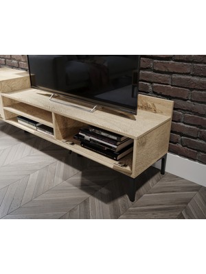 Venatto Trio Wood Hasırlı Tv Ünitesi