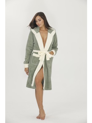 Tamay Uzun Well-Soft Kapüşonlu Yumoş Sabahlık
