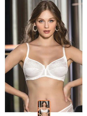 Gallipoli GALLIPOLI-11400-KADIN Balenli Toparlayıcı Minimizer Sütyen-Ekru