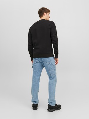 Jack & Jones Jorvesterbro Erkek Siyah Sweatshirt 12241694-Black