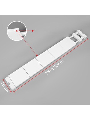 Banyo Depolama Rafı Pas Teleskopik Raf 29.52-47.24 (Yurt Dışından)